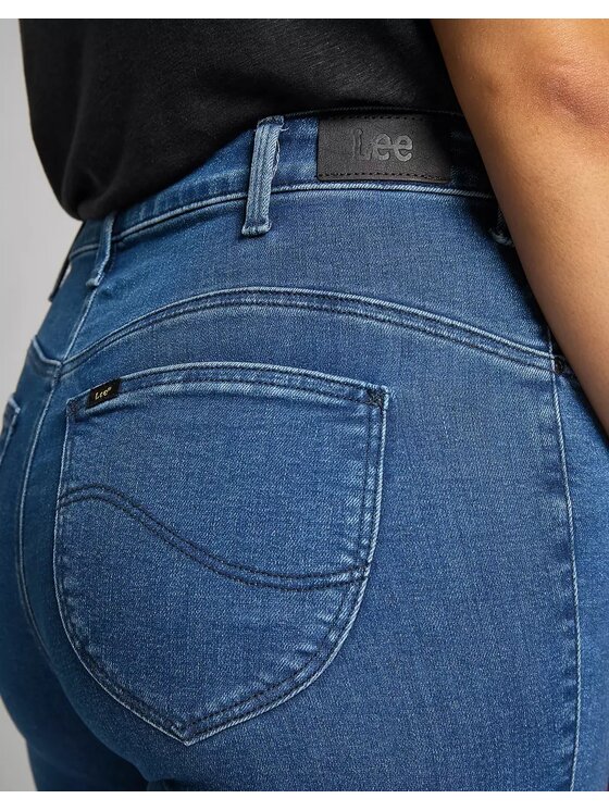 Lee Lee Jeansy SCARLETT HIGH Niebieski Skinny Fit