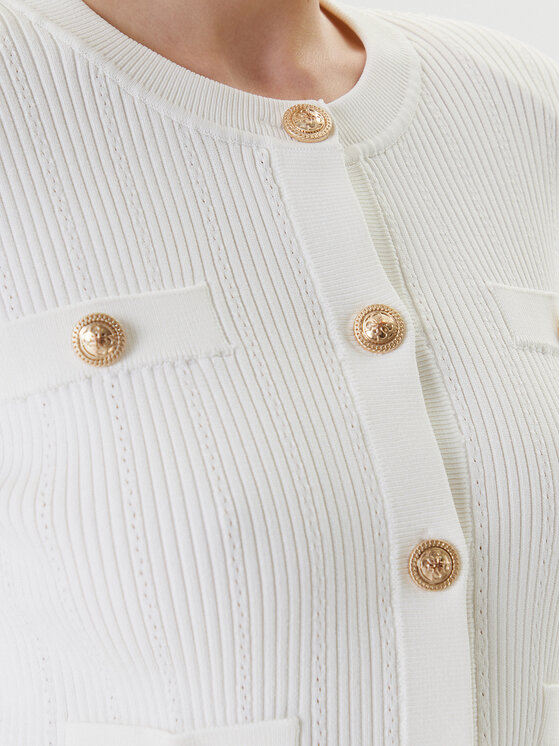 Guess Guess Kardigan W5YR09 Z0130 Biały Regular Fit