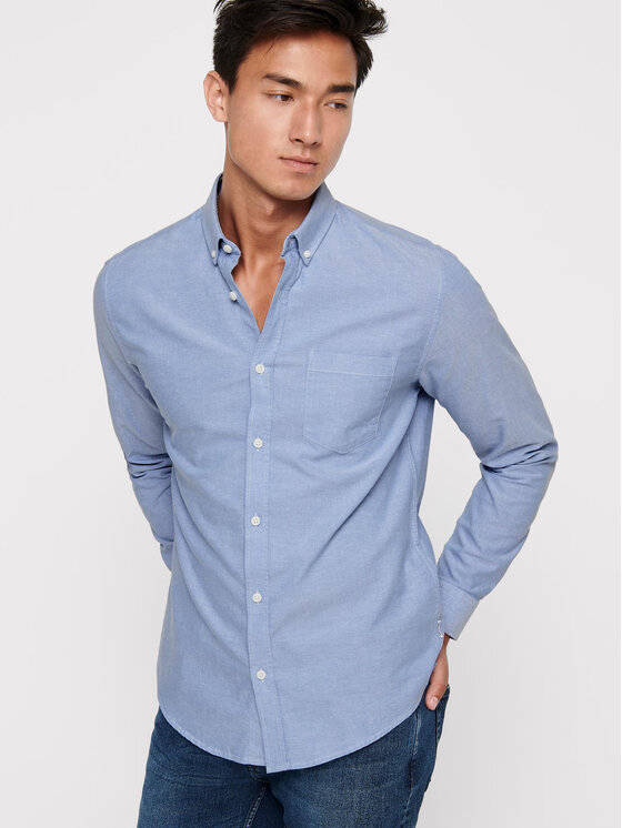 Only & Sons Only & Sons Košulja Alvaro 22006479 Plava Slim Fit
