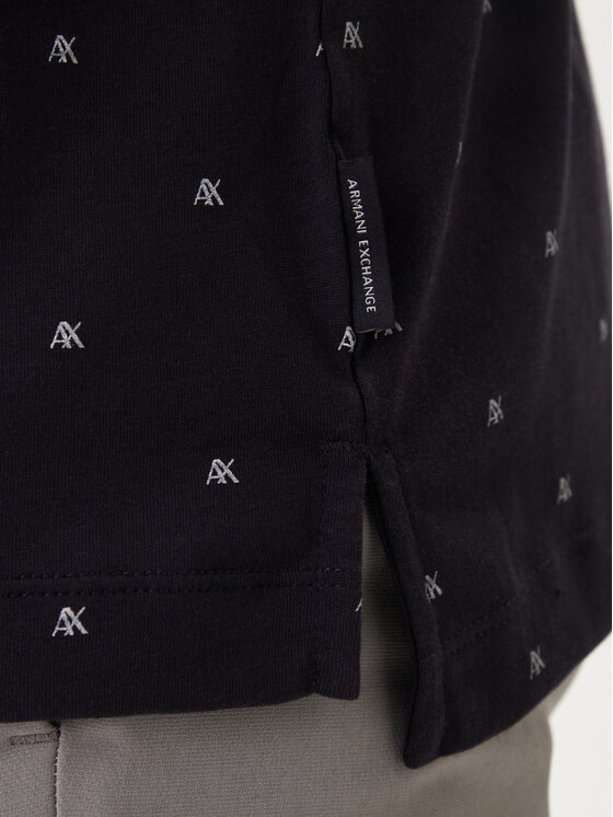 Armani Exchange Armani Exchange Polo särk XM000735 AF10356 FB434 Must Regular Fit