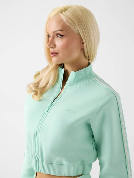 Guess Guess Bluza 182624 Zielony Classic Fit