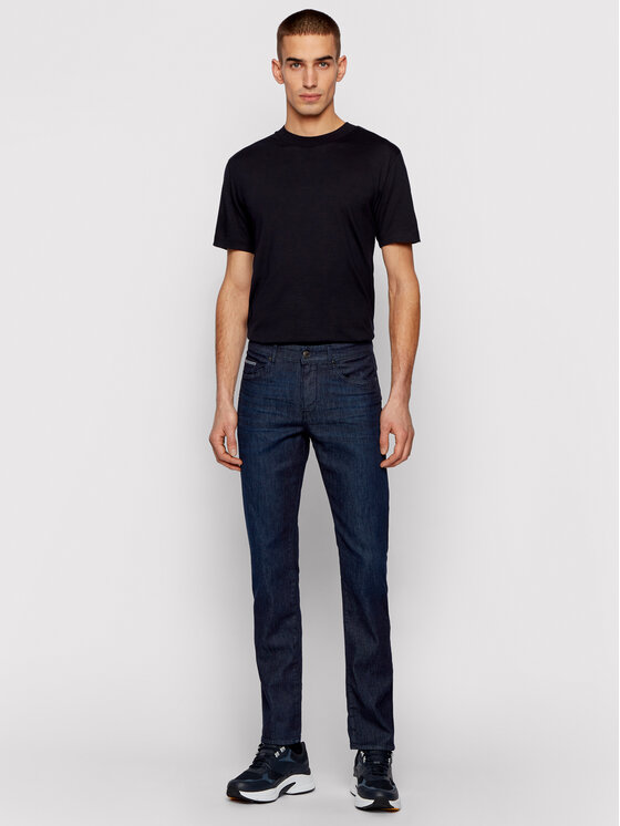 BOSS Boss Džinsai Delaware3-1 50449701 Tamsiai mėlyna Slim Fit