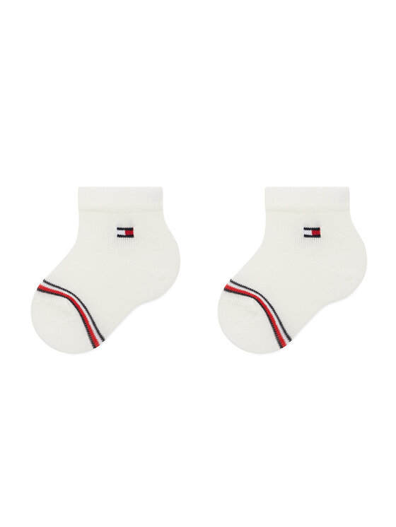 Tommy Hilfiger Tommy Hilfiger Dlouhé ponožky 701220516 Bílá