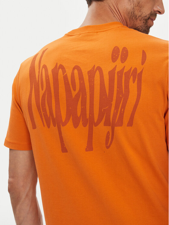 Napapijri Napapijri T-krekls S-Turrach NP0A893U Oranžs Regular Fit