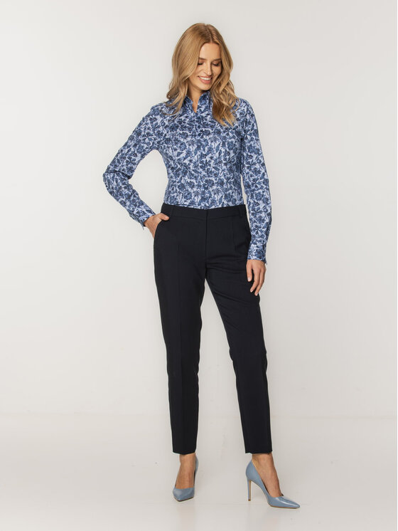 Willsoor Willsoor Koszula 61367 Niebieski Regular Fit
