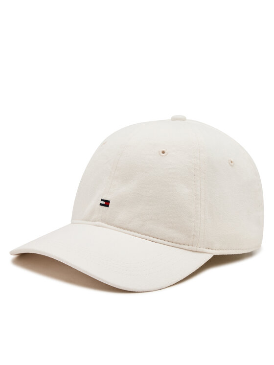 Tommy Hilfiger Cepure ar nagu Flag '85 Soft 6 Panel Cap AM0AM12531 Balts