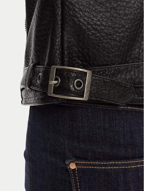Guess Guess Dirbtinės odos striukė W5YL19 WHDS0 Juoda Regular Fit