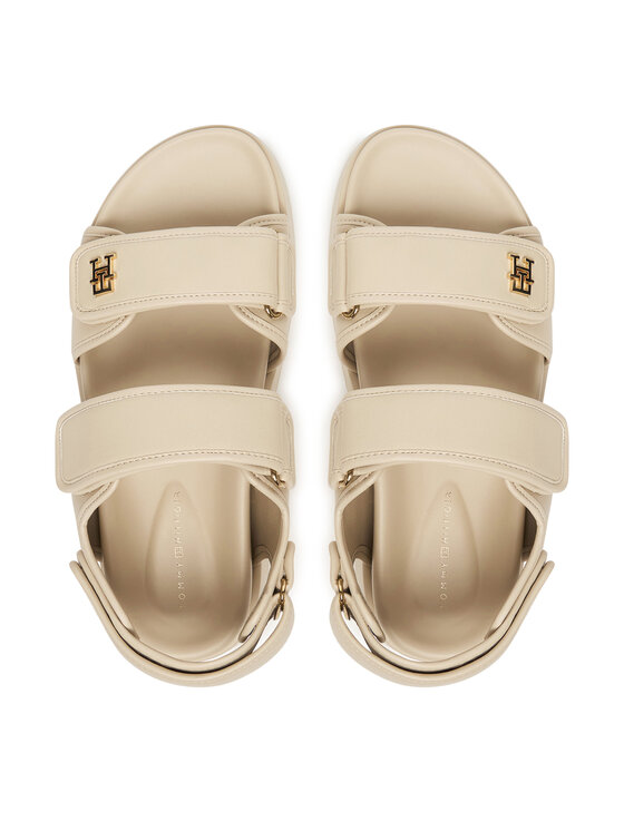 Tommy Hilfiger Tommy Hilfiger Szandál Leather Sporty Platform Sandal FW0FW09119 Bézs