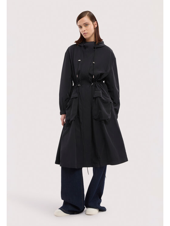 Trussardi Trussardi Cappotto invernale R121A000741N033 Nero Regular Fit