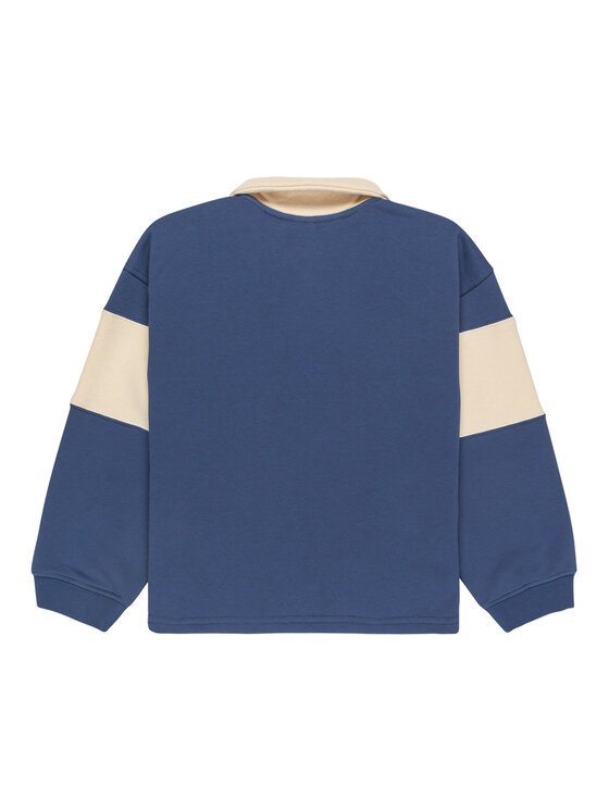 Roxy Roxy Mikina Iconic Waves ERGFT04025 Modrá Boxy Fit