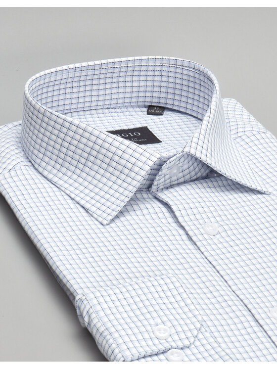 Borgio Borgio Koszula 00455 Niebieski Classic Fit