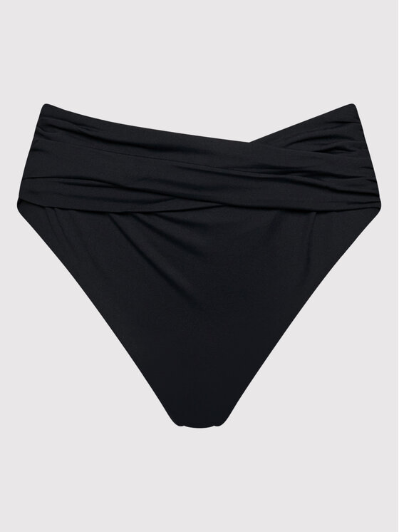 Seafolly Seafolly Bikini partea de jos Wrap Front 40643-942 Negru