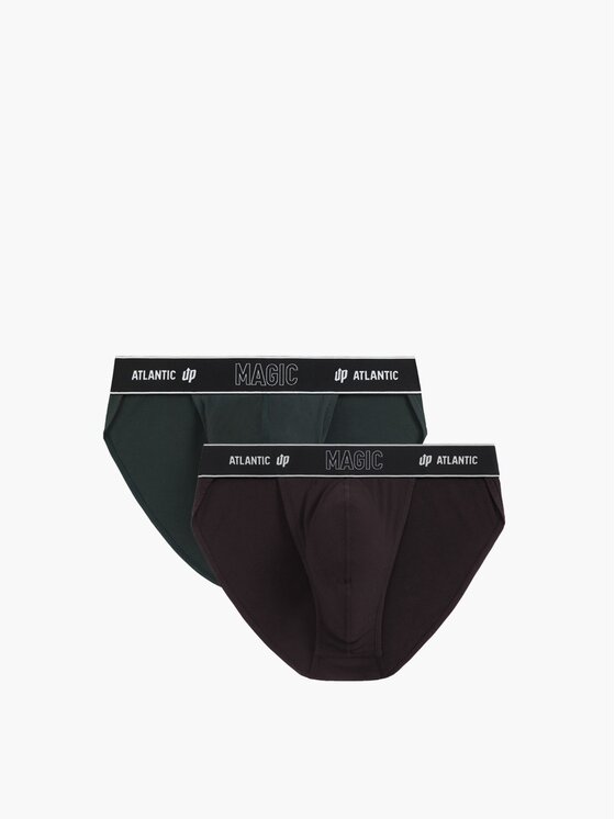Atlantic Atlantic Slipy tanga push-up Brązowy