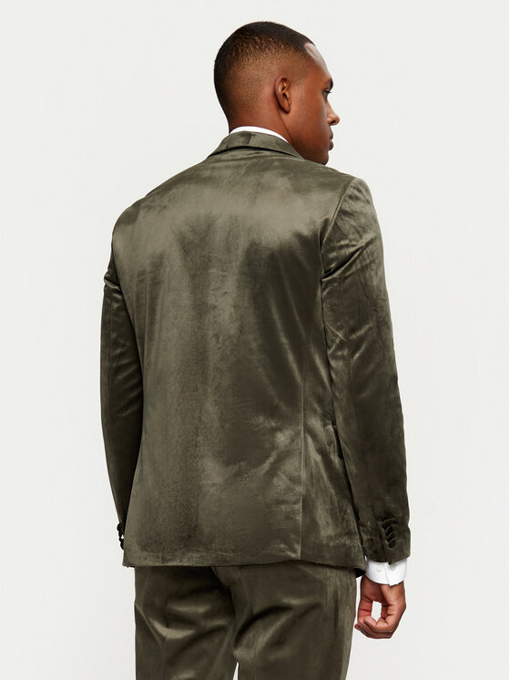 Jack&Jones Jack&Jones Костюм Velvet 12271528 Зелен Slim Fit