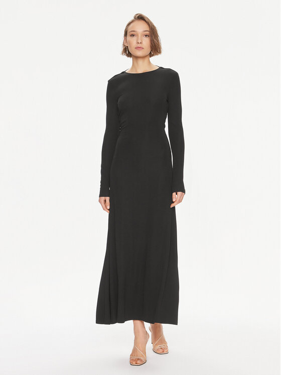 TWINSET TWINSET Rochie de seară 241TE2130 Negru Regular Fit