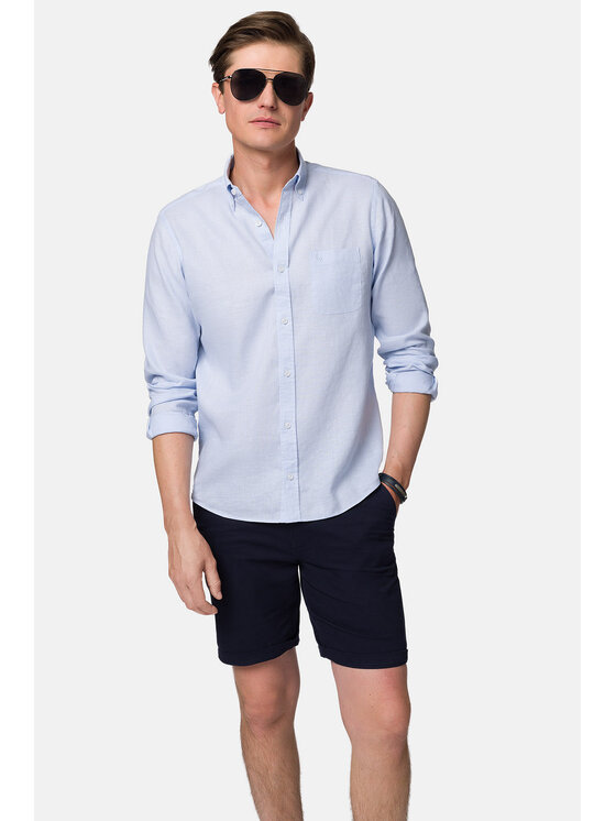 Lancerto Lancerto Koszula Adel KO073123000026 Błękitny Slim Fit