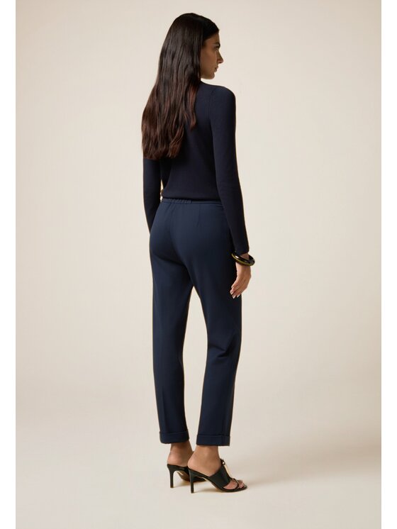 Oltre Oltre Pantaloni di tessuto P030R008785N034 Blu Regular Fit