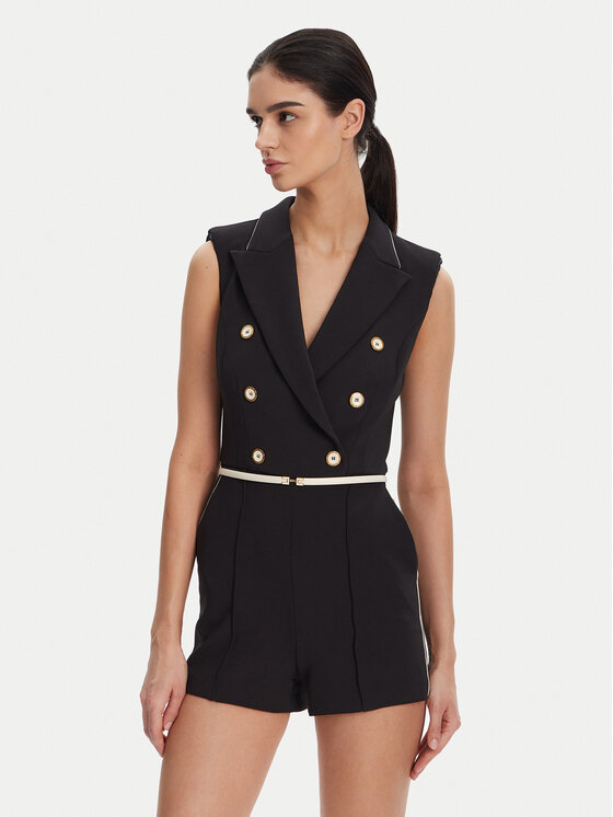 Elisabetta Franchi Elisabetta Franchi Kezeslábas TU-T45-51E2 Fekete Regular Fit