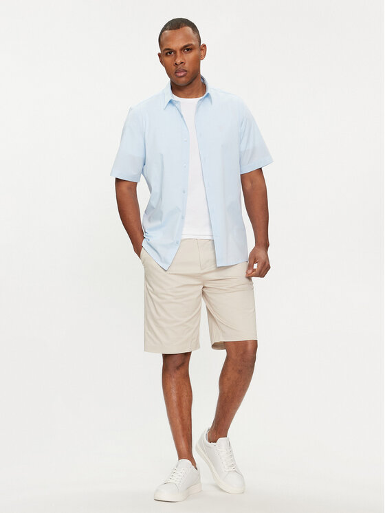 Calvin Klein Calvin Klein Camicia K10K109440 Celeste Regular Fit