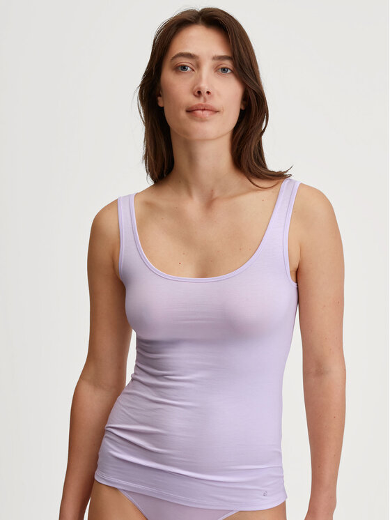 Calida Calida Koszulka piżamowa 12175 Fioletowy Slim Fit
