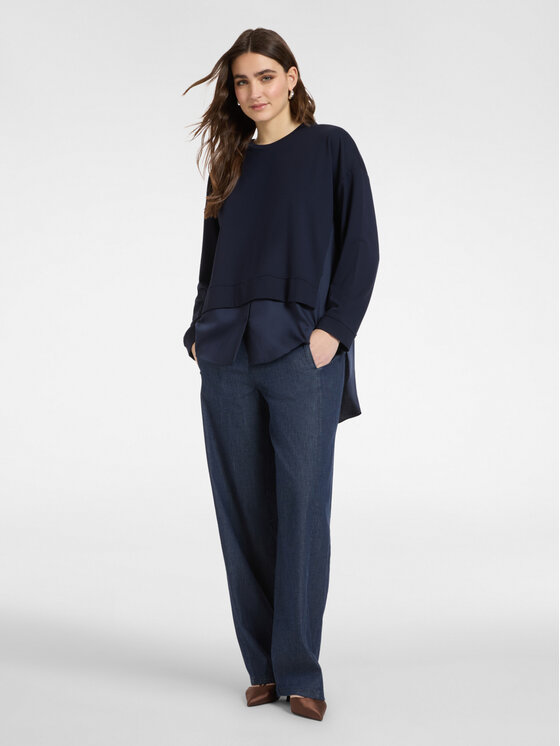 Elena Mirò Elena Mirò Sweter G883Z000537N034 Niebieski Boxy Fit