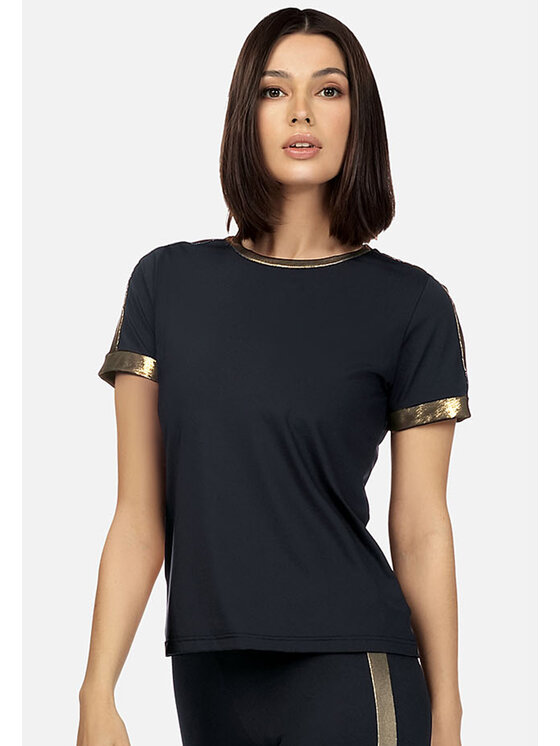 Feba Feba T-Shirt BLU02 Czarny Regular Fit