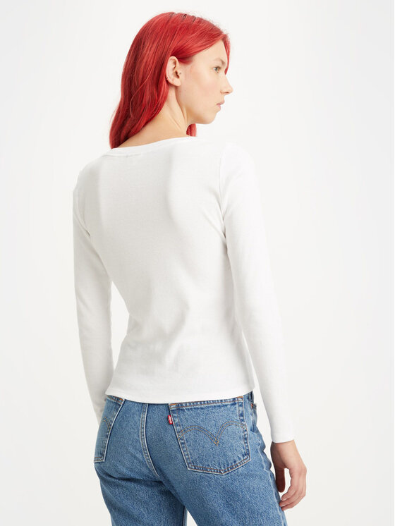 Levi's® Levi's® Póló Baby Tee A48910001 Fehér Slim Fit