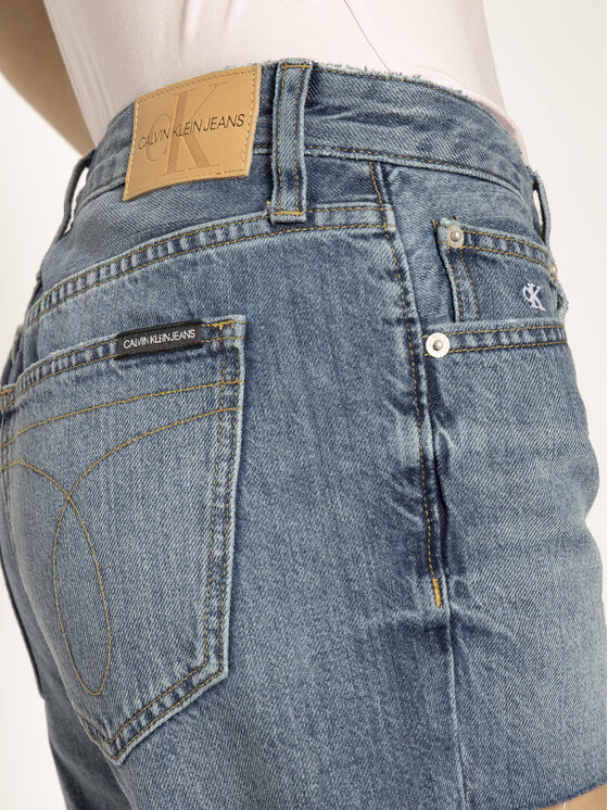 Calvin Klein Jeans Calvin Klein Jeans Szorty jeansowe Mid Rise Denim J20J213350 Granatowy Regular Fit