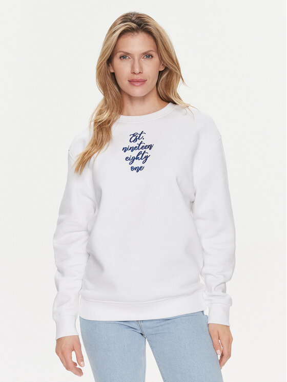 Guess Guess Felpa Destiny W4RQ10 K9Z21 Bianco Regular Fit