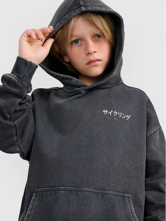 4F 4F Bluza CITY LINES Szary ciemny Oversize