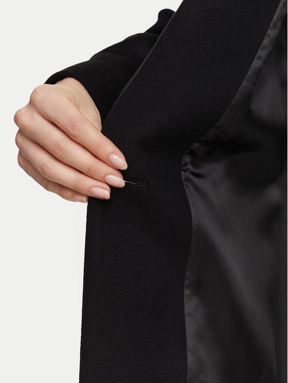 Marella Marella Μάλλινο παλτό Pavido 2623016031 Μαύρο Loose Fit