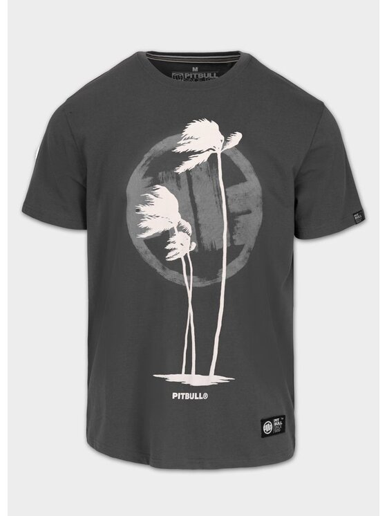 PITBULL PITBULL T-Shirt PALMS Szary Regular Fit