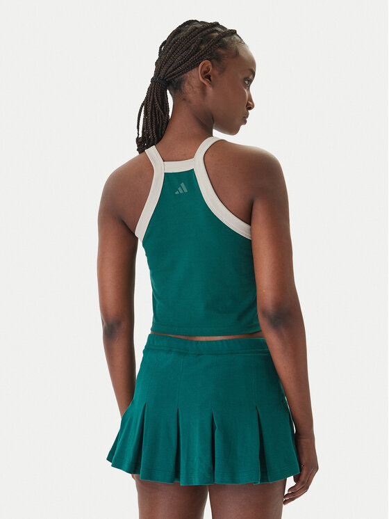 adidas adidas Top Seasonal Essentials Colorpop JZ0195 Zelena Slim Fit