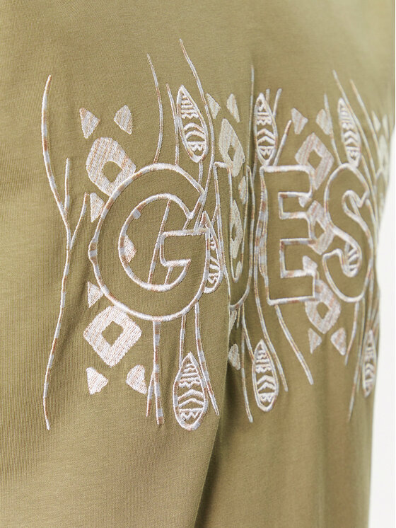 Guess Guess T-Shirt M3GI15 K8FQ4 Πράσινο Regular Fit