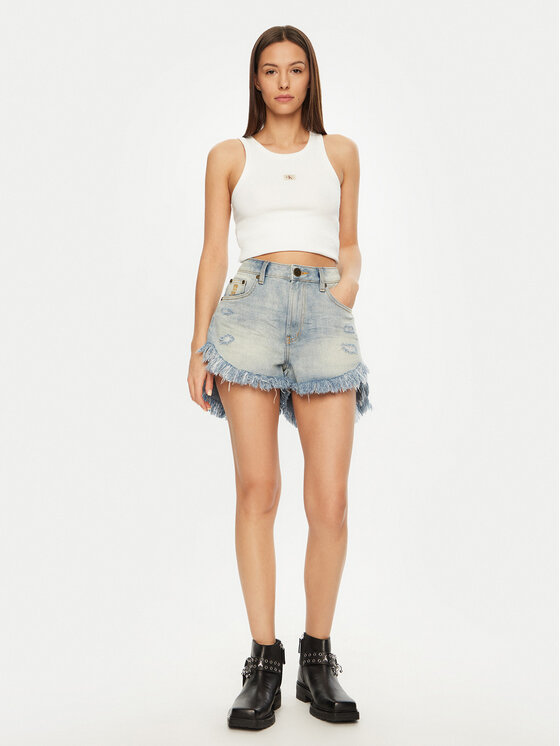 One Teaspoon One Teaspoon Szorty jeansowe Outlaws 26779 Niebieski Regular Fit