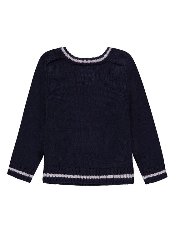 Kanz Kanz Sweter 1842857-3000 Granatowy Basic Fit