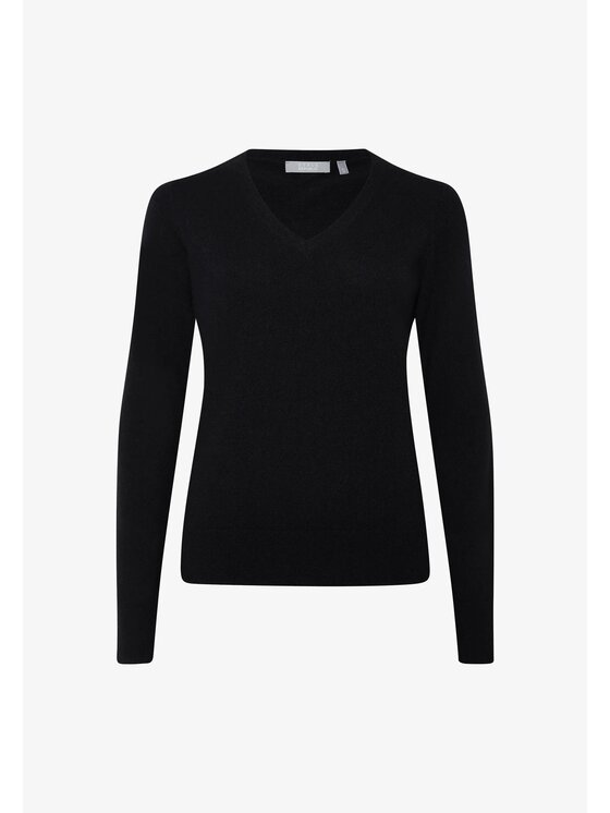 Style Republic Style Republic Sweter Kaszmir Czarny Comfort Fit