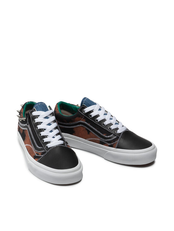 Vans old 2024 skool black zip