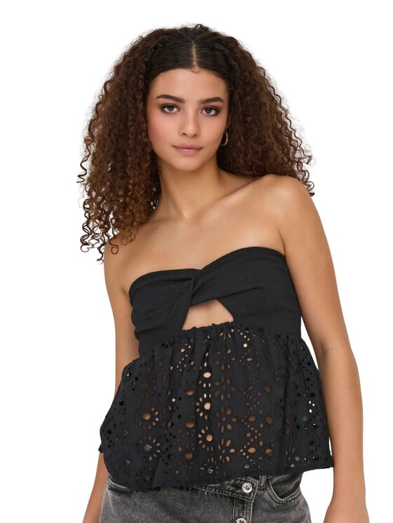 ONLY ONLY Top onlaurora tube top Nero Regular Fit