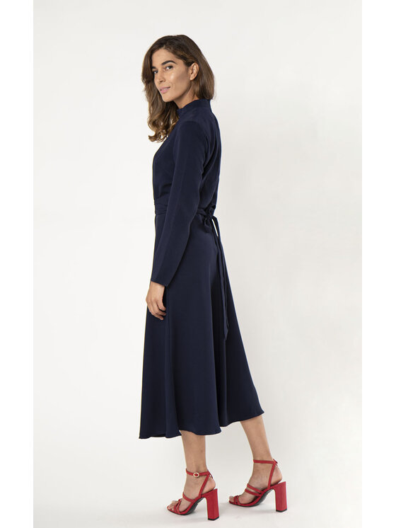QUIOSQUE QUIOSQUE Večerné šaty MAYA DRESS Tmavomodrá Regular Fit