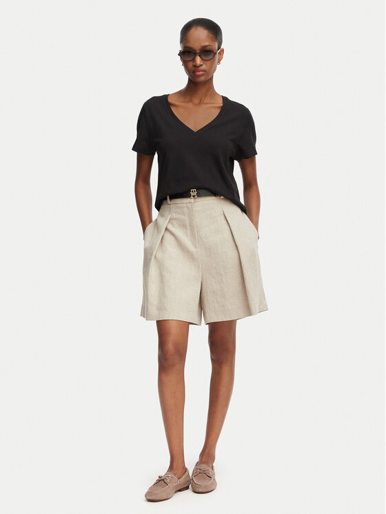 Tommy Hilfiger Tommy Hilfiger Póló WW0WW48704 Fekete Regular Fit