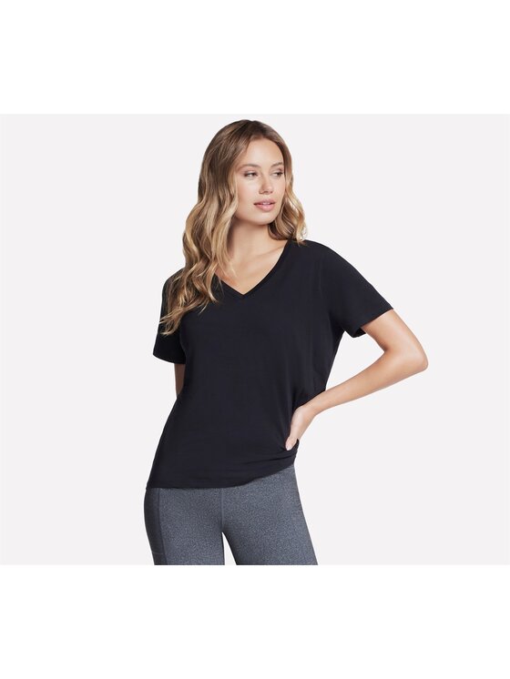Skechers Skechers T-Shirt TP130-BLK Czarny Regular Fit