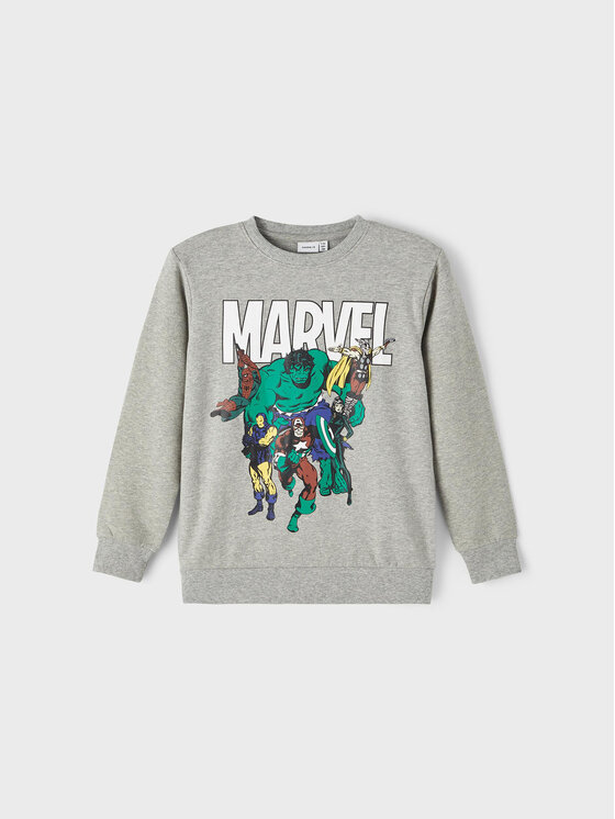 NAME IT NAME IT Суитшърт MARVEL 13210831 Сив Regular Fit