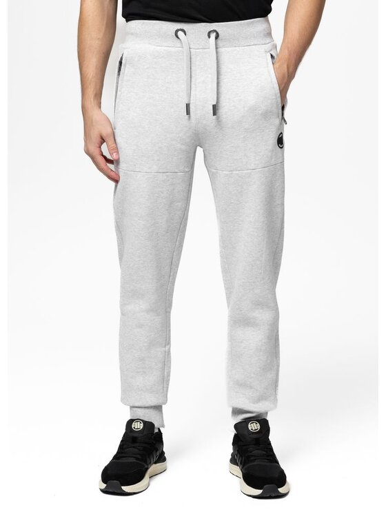 PITBULL PITBULL Spodnie dresowe SMALL LOGO HD Szary Regular Fit
