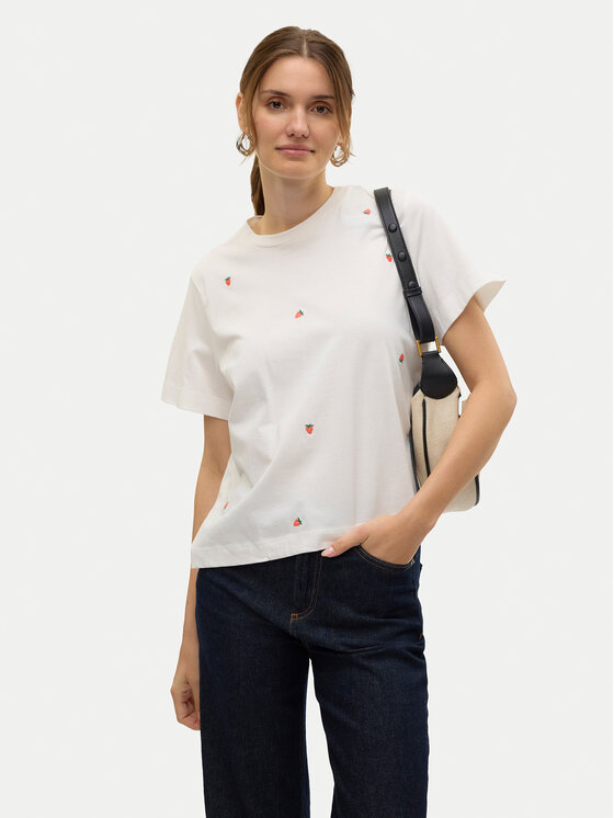 Vero Moda Vero Moda T-Shirt Solvei 10325318 Bílá Regular Fit