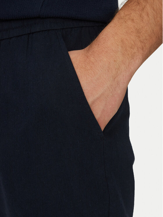 Guess Guess Pantaloni di tessuto F5GB02 WH4J0 Blu scuro Regular Fit