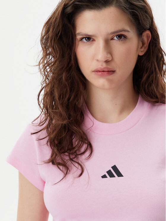 adidas adidas T-Shirt Future Icons Small Logo Baby JE4003 Różowy Slim Fit