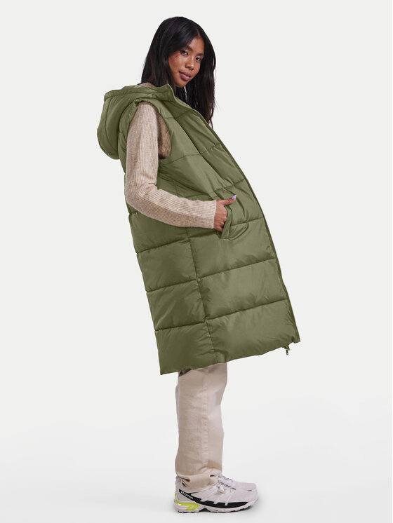 Pieces Pieces Sportski prsluk Bee 17117414 Kaki Regular Fit