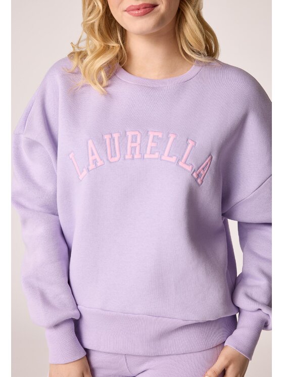 LAURELLA LAURELLA Mikina 1TU017 Fialová Regular Fit