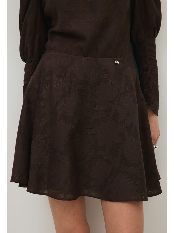 BIZUU BIZUU Mini sukně MELODIE Hnědá Standard Fit